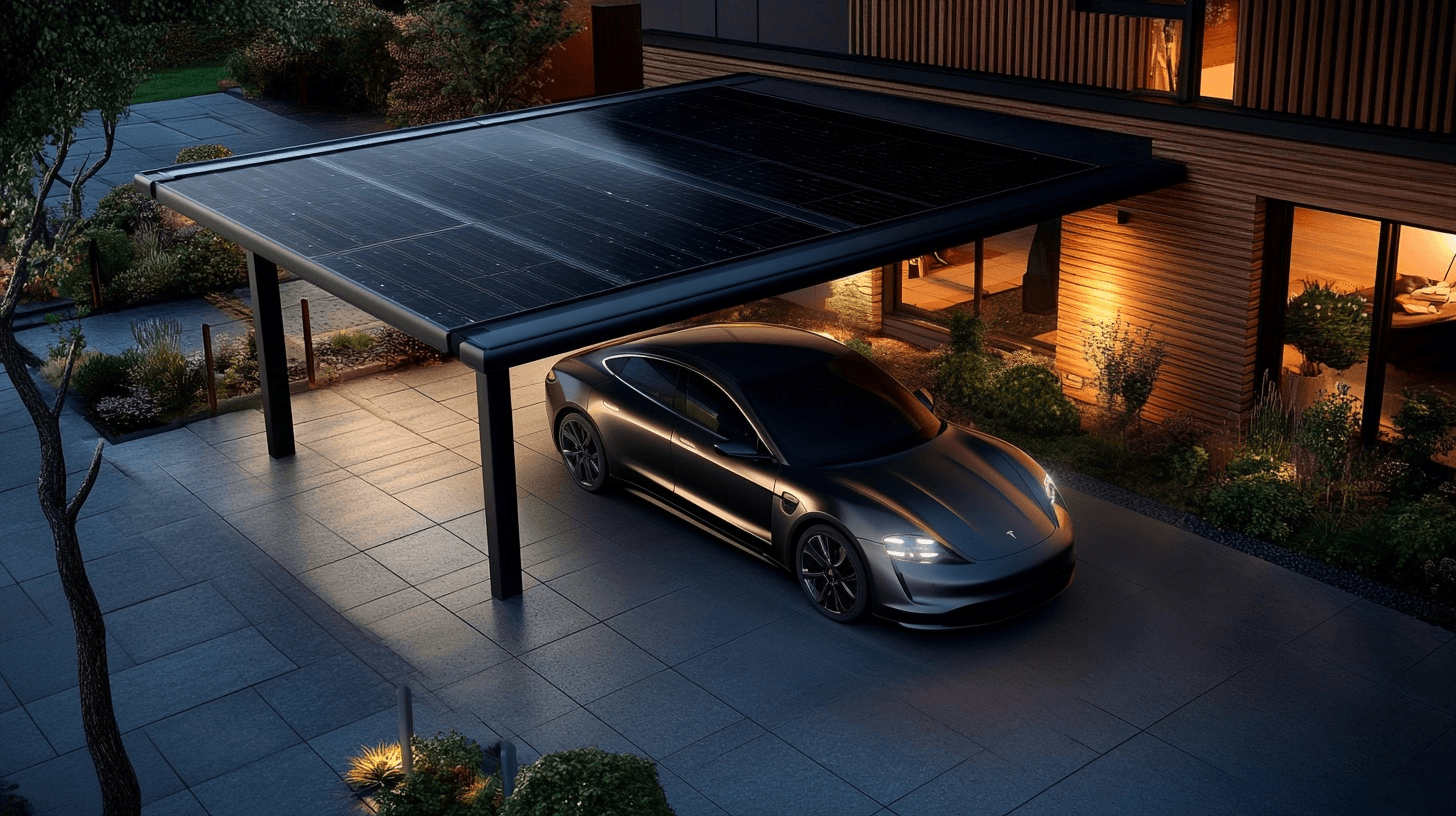 Solar Roof CarPort Installation