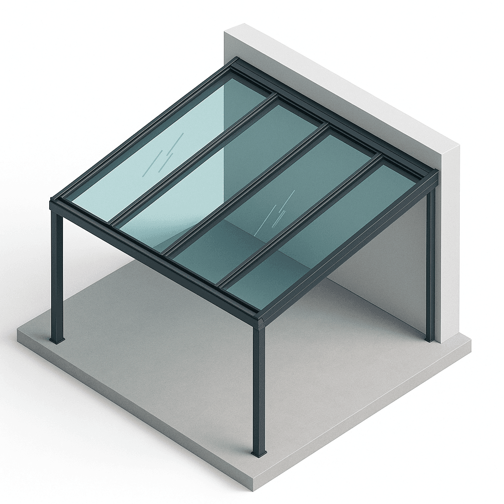LuxaWin Glass Roof Technical Drawing