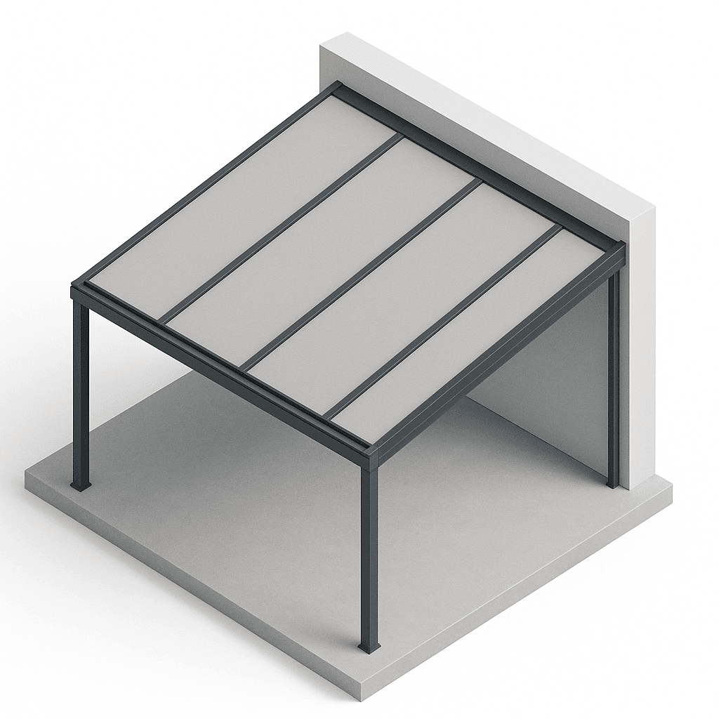 LuxaWin Polycarbonate Roof Technical Drawing