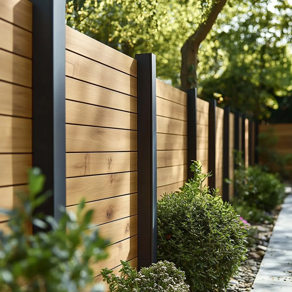 Vertical-Bar Aluminium Fence